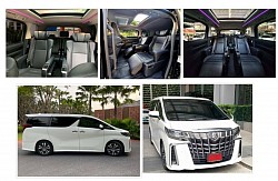 รูปภาพตัวอย่าง Toyota Alphard VIP 7 ที่นั่งให้บริการ